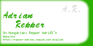 adrian repper business card